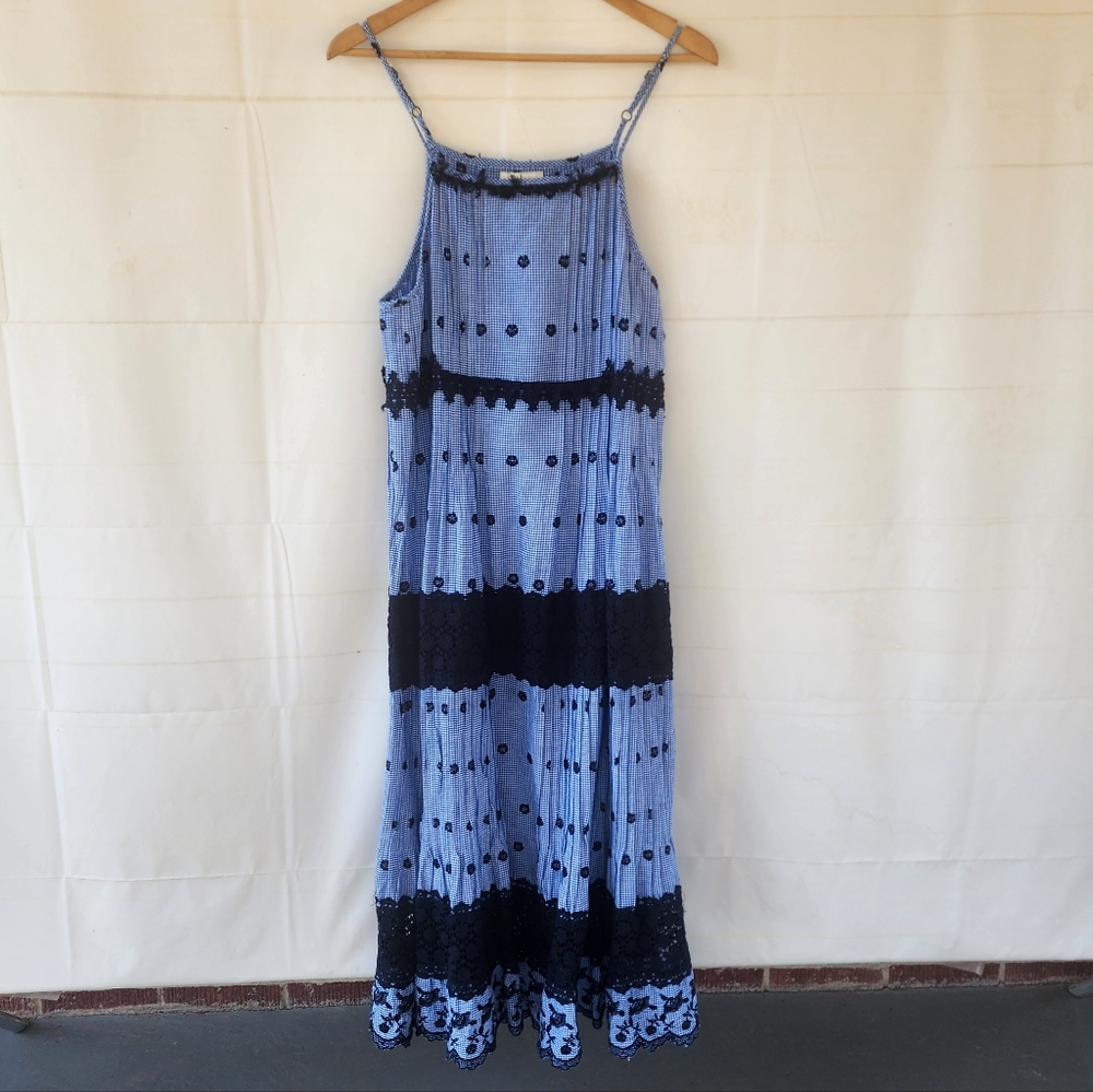 Rubyyaya Blue and Black Lace Dress